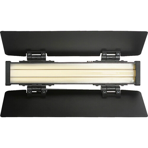 BB&S Lighting Reflect 2' Barn Door With Hinges And Mounting Screws Set Of Two- Black
