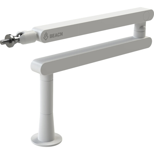 BEACN Mic Stand Broadcast Boom Arm (White)