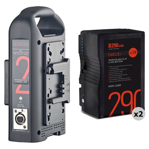 bebob 2 x 294Wh Li-Ion B-Mount Batteries with Dual B-Mount