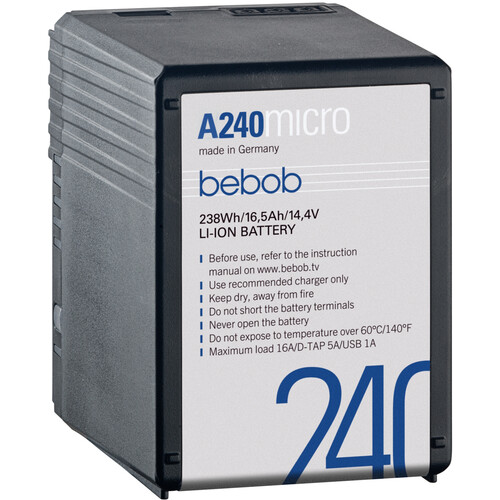 bebob A240 A-Micro Gold Mount 14.4V 238Wh Li-Ion Battery