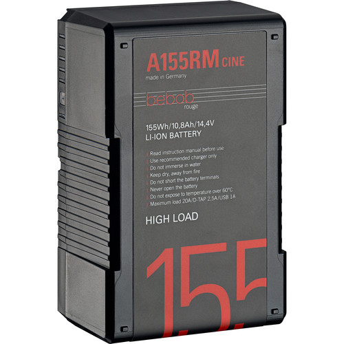 bebob A155RM-CINE 14.8V 155Wh High Load Gold Mount Li-Ion Battery