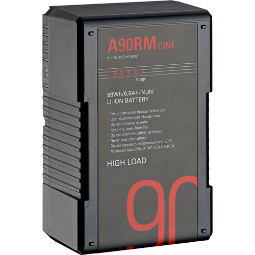 bebob A90RM-CINE 14.8V 88Wh High Load Gold Mount Li-Ion Battery