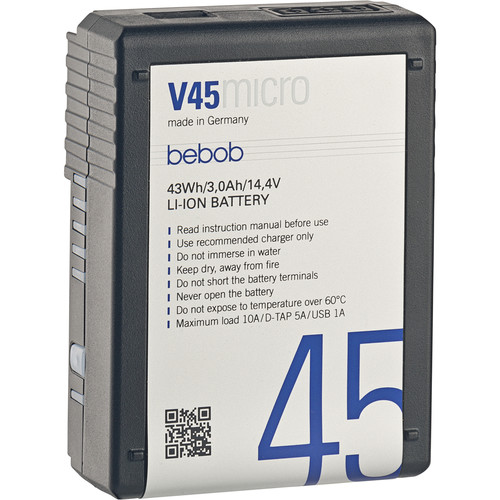 bebob V45MICRO 14.4V, 43Wh V-Mount Li-Ion Battery