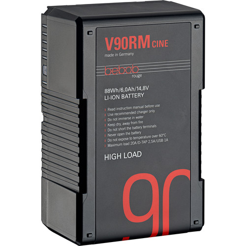 bebob V90RM-CINE 14.8V 88Wh High Load V-Mount Li-Ion Battery