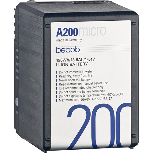 bebob A200 Micro 14.4V 196Wh Li-Ion Battery (Gold Mount)
