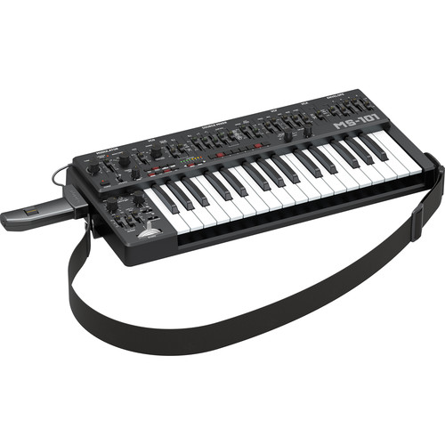 Behringer MS-101 Analog Synthesizer with Live Performance Kit (Black)