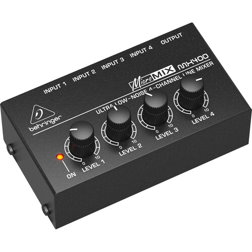 Behringer MICROMIX MX-400 Ultralow-Noise 4-Channel Line Mixer