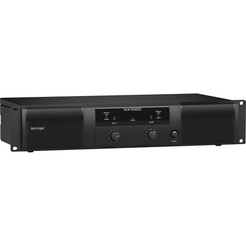 Behringer NX1000 2-Channel 1000W Amplifier with SmartSense Impedance Compensation