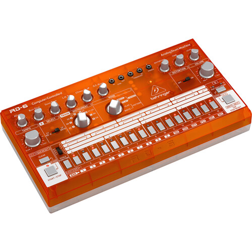Behringer RD-6-TG Analog Drum Machine (Tangerine)
