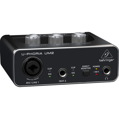 Behringer U-PHORIA UM2 2x2 USB Audio Interface 0805-AAL86-001