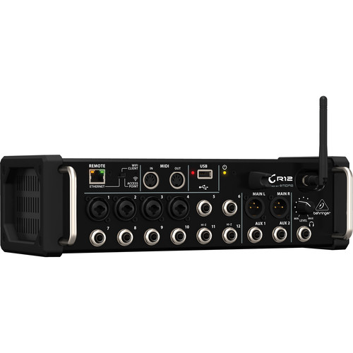 Behringer X Air XR12 12-Input Digital Mixer for iPad/Android Tablets with Wi-Fi and USB Recorder