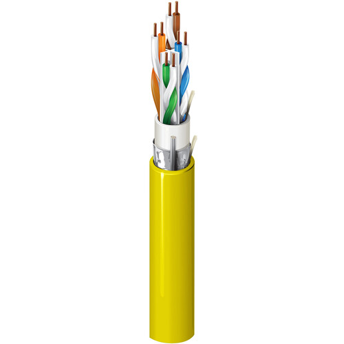 Belden 10GX CAT6a Enhanced Shielded Cable (1000', Yellow)