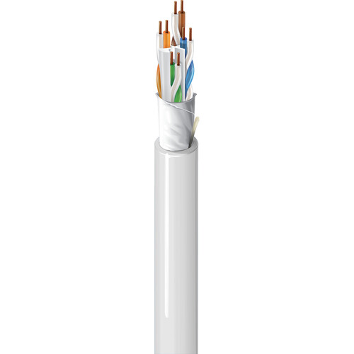 Belden 10GXS 4-Pair 23-AWG Cat 6a U/UTP CMR Enhanced Cable (1000', White)