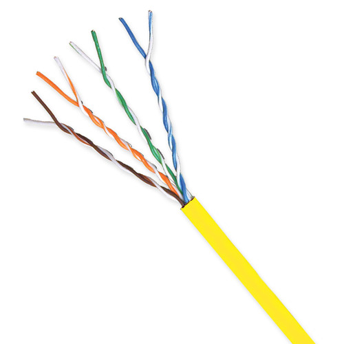 Belden 1585A 4-Pair 24 AWG Cat 5e U/UTP Plenum-CMP Cable (1000', Yellow)