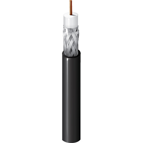 Belden 1695A RG6 Plenum SDI/HDTV Coaxial Cable (Black, 500')