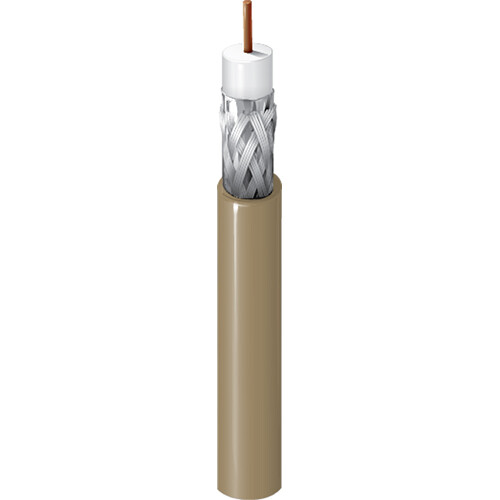 Belden 1695A RG6 Plenum SDI/HDTV Coaxial Cable (Natural, 500')