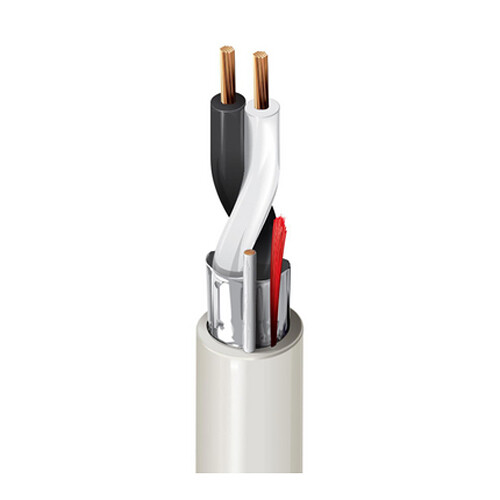 Belden 6100FE Security & Sound 2-Conductor 14 AWG BC Shielded CL2P Cable (1000', Natural, UnReel)