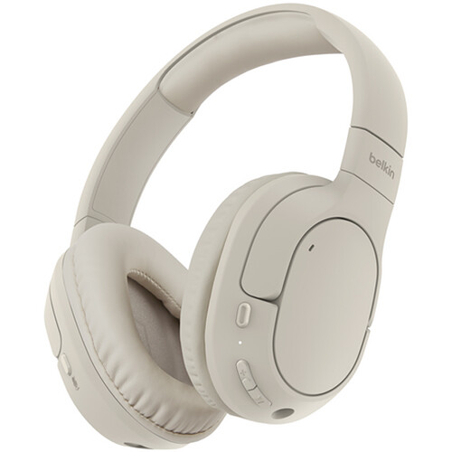 Belkin SoundForm Surround Wireless Over-Ear Headphones (Sand)