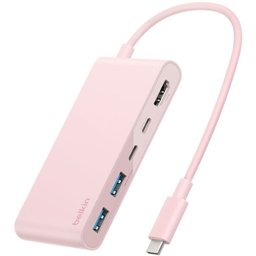 Belkin Connect 5-Port USB-C Hub (Blush Pink)