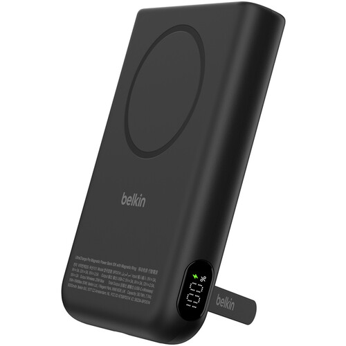 Belkin UltraCharge Pro Power Bank 10K with Magnetic Ring (10,000mAh, Black)