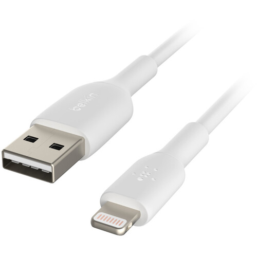 Belkin Boost Charge Lightning to USB-A Cable (0.5', White)