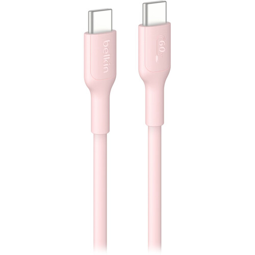 Belkin BoostCharge 60W USB-C 2.0 Cable (6.6', Pink)