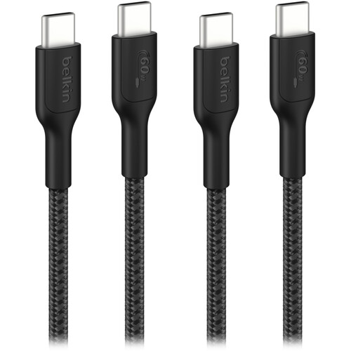 Belkin BoostCharge Pro Braided 60W USB-C Cable (2-Pack)