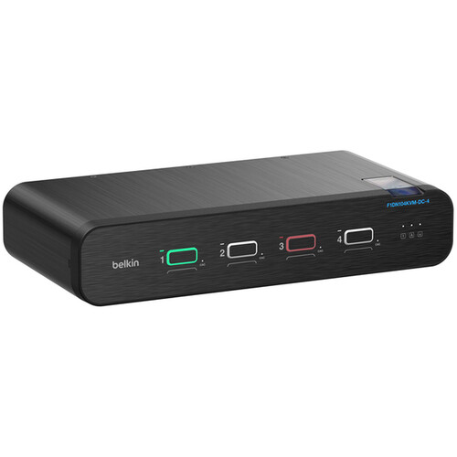 Belkin Universal 4-Port Single-Head DisplayPort F1DN104KVM-DC-4