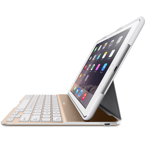 Belkin QODE Ultimate Keyboard Case for iPad Air 2 (White/Gold)