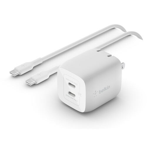 Belkin BoostCharge Hybride Wandlader + Powerbank – 25W, 5000mAh, 2-in-1, Met USB-C PD 3.0 En USB-A, Incl. Kabel