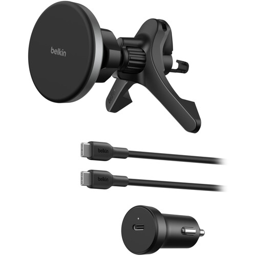 Belkin Magnetic Wireless Charging Car Vent Mount (Black)