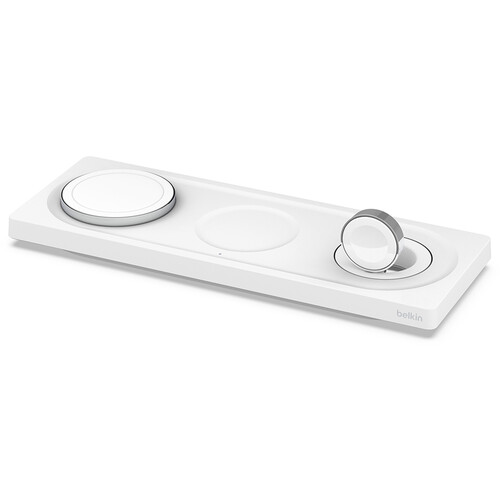 Belkin BoostCharge Pro 3-in-1 Wireless Charging Pad (White)