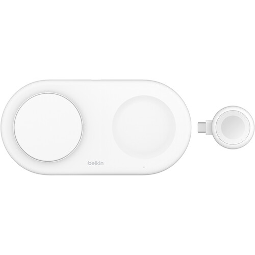 Belkin BoostCharge Pro 3-in-1 Magnetic Wireless Charging Pad with Qi2 (White)
