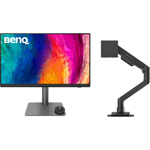BenQ 27" 4K Professional Monitor and Single Ergo Arm Bundle