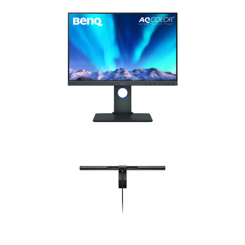 BenQ 24.1" SW240 PhotoVue Monitor & ScreenBar Monitor LED Light Kit