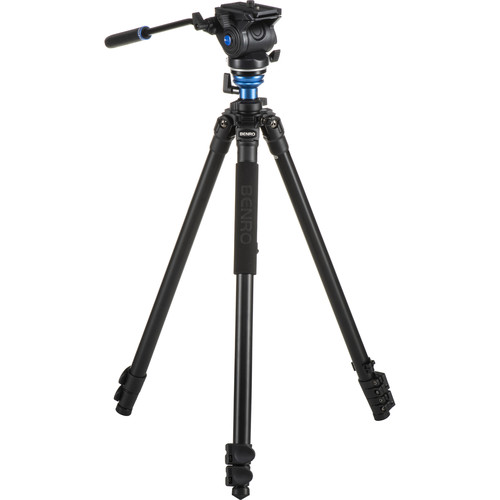 Benro A2573FS4 S4 Video Head and AL Flip Lock Legs Kit
