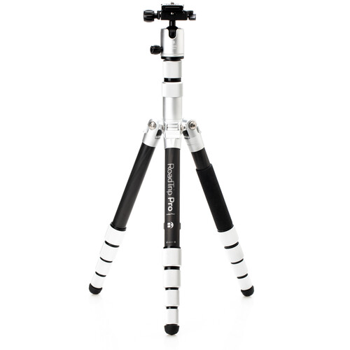 Benro MeFOTO RoadTrip Pro Carbon Fiber Series 1 Travel Tripod with Ball Head and Monopod (Silver)