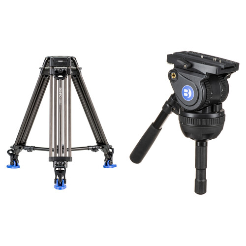 Benro BV10H Video Head with Carbon Fiber Legs Kit
