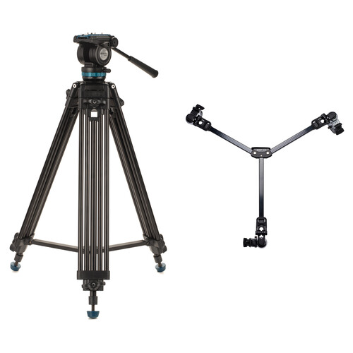 Benro KH25PC Video Head, Tripod & DL-08 Dolly Kit
