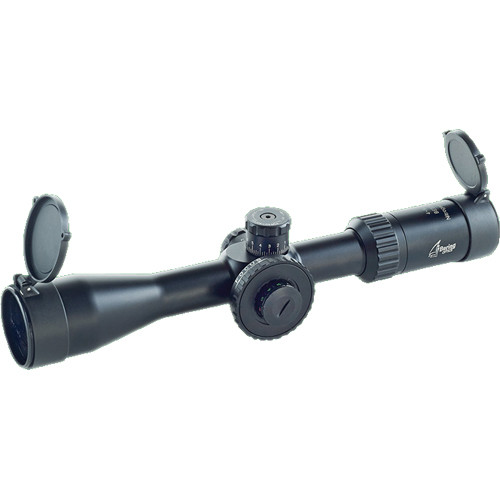 Bering Optics 4-14x44 Ace Riflescope (Red-Green-Black Illuminated Mil-Dot Reticle, Matte Black)