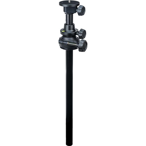 Berlebach Module 4/P Reversible Center Column and Fixed Leveling Ball Head with Fixed Rotating Panorama Plates for Report Tripods