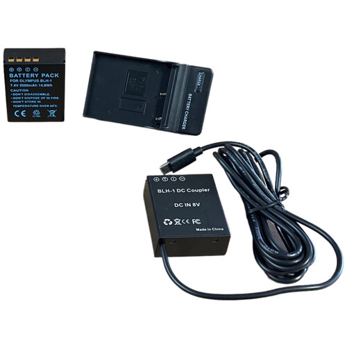 Bescor BLH-1 Dummy Battery with BLH-1 Battery and Charger Kit