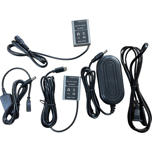 Bescor BLN-1 Dummy Battery with USB Type-C, AC Adapter to Dummy Battery, and USB Type-A to 8 VDC Converter Kit