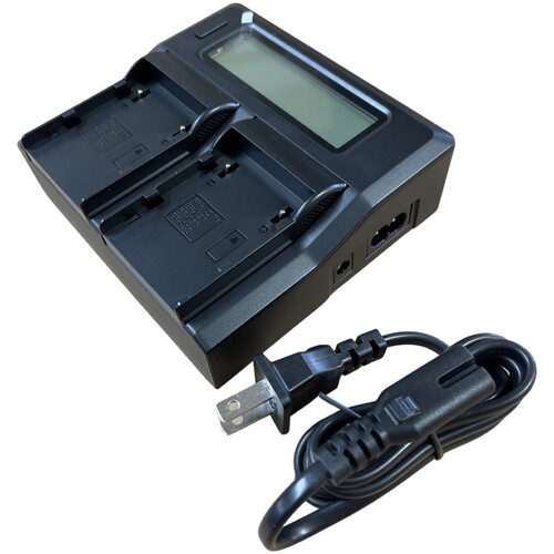 Bescor Canon BP-A60 Dual-Bay Battery Charger with LCD BPA60DBC