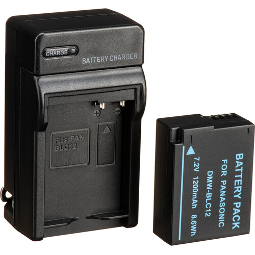 Bescor DMW-BLC12 Battery, Charger, Coupler, AC Adapter & 5V USB Adapter Kit for Select Panasonic Cameras