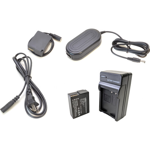 Bescor DMW-BLC12 Battery, Charger, Coupler & AC Adapter Kit for Select Panasonic Cameras