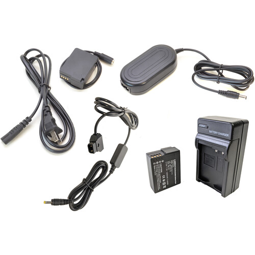 Bescor DMW-BLC12 Coupler, Battery, Charger, AC Adapter & D-Tap Adapter Kit for Select Panasonic Cameras