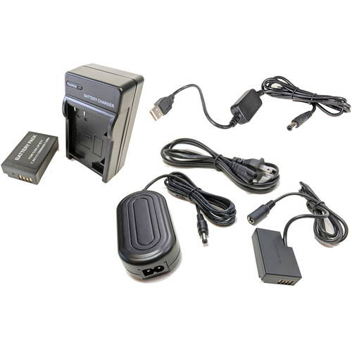 Bescor DRE18 Battery, Charger, Coupler, AC Adapter & 5V USB Adapter Kit for Select Canon Digital Cameras