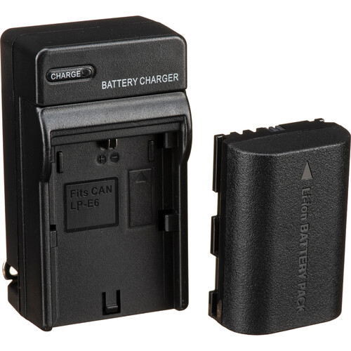 Bescor LPE6 Battery, Charger, Coupler & AC Adapter Kit for Select Canon Cameras