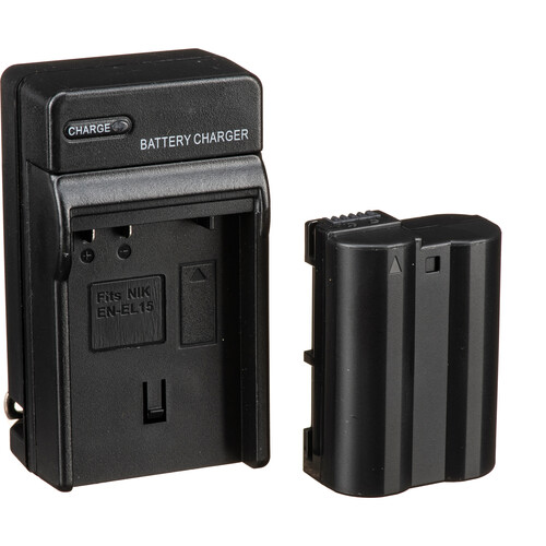 Bescor ENEL15 Battery, Charger, Coupler & AC Adapter Kit for Select Nikon Cameras